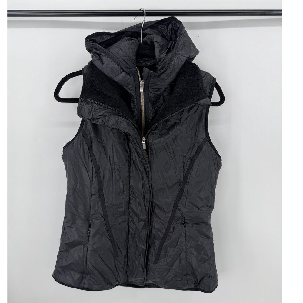 Lululemon Quilted Glacier layered fleece lined zip up hoodie vest